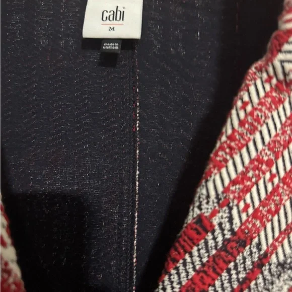 CAbi Red and White Plaid Blazer - Picture 5 of 7